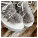 Kožené sněhule s kožíškem a šněrováním zimní boty