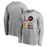 Carolina Hurricanes pánské tričko s dlouhým rukávem grey Hockey Is For Everyone Love Square