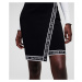 Sukně karl lagerfeld logo wrap knit skirt černá