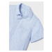Košile s krátkým rukávem bavlněná vzor modrá MINI Mayoral