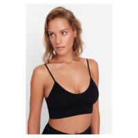 Trendyol Black Seamless/Seamless Capless Bralette Bra