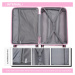 Cestovní kufr na kolečkách KONO Classic Collection - růžový - 77L