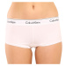 Dámské kalhotky Calvin Klein boyshort bílé (F3788E-100)