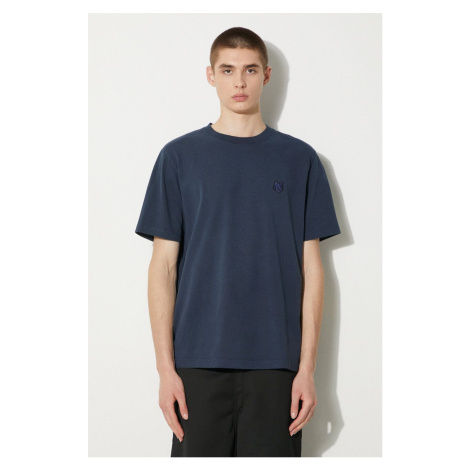 Bavlněné tričko Maison Kitsuné Bold Fox Head Patch Comfort Tee Shirt zelená barva, s aplikací, M MAISON KITSUNÉ