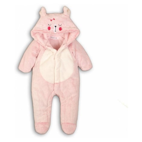 Overal kojenecký zimní chlupatý, Minoti, BUNNY 11, růžová