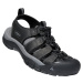 KEEN Pánské kožené sandály NEWPORT 1022247 black/steel grey