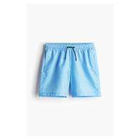H & M - Vzorované plavecké šortky - modrá