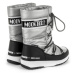 MOON BOOT-Girl Quilted WP silver/black Stříbrná