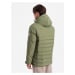 Men's winter jacket with detachable hood - olive V1 OM-JAHP-0150