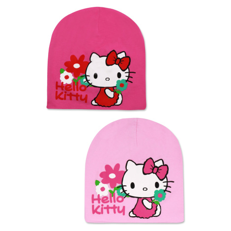 Hello Kitty - licence Dívčí čepice - Hello Kitty 771-855, růžová Barva: Růžová tmavší