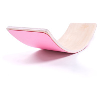 Sportago balanční dřevěná deska Courve, růžová