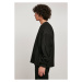 Rib Terry Boxy Crew - black