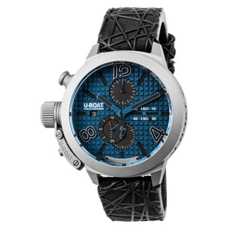 U-Boat 3003 Classico Titanium Blue Automatic Chronograph 45mm 10ATM