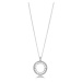 Pandora Luxusní stříbrný náhrdelník s oboustranným přívěskem 397410CZ-60 (řetízek, přívěsek)