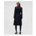 Kabát karl lagerfeld tailored feminine coat černá