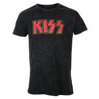 Tričko metal pánské Kiss - Classic Logo - ROCK OFF - KISSSWASH02MB