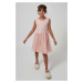 Dívčí šaty Mayoral růžová barva, mini