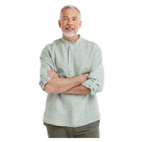 Bushman Pánská lněná košile Haast, zelená