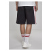 Šortky Urban Classics Stripe Sweatshorts - blk/wht/firered