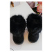 Dětské zateplené boty sněhové s kožešinou Nohie