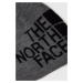 Oboustranná čepice The North Face šedá barva, z tenké pleteniny