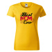 DOBRÝ TRIKO Dámské tričko s potiskem Best mom ever Barva: Žlutá