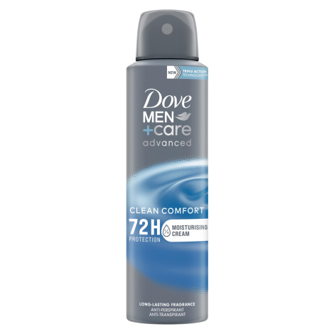 DOVE MEN+CARE Advanced Clean Comfort Antiperspirant sprej 150 ml