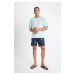 DEFACTO Regular Fit Patterned Swim Shorts