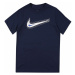 Nike Sportswear Tričko námořnická modř / bílá