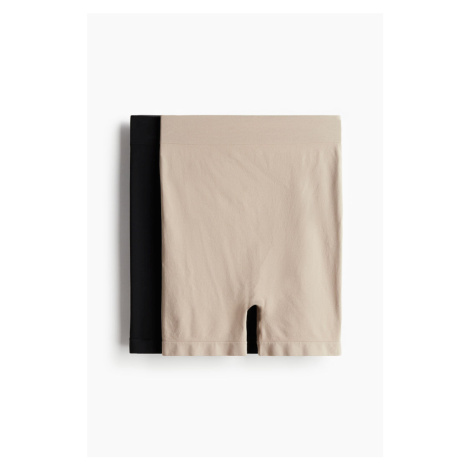 H & M - MAMA Bezešvé šortky hotpants: balení po 2 - černá H&M