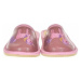 Just Mazzoni Detské ružové kožené papuče jednorožec KYARA 25-34 Růžová