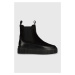 Semišové boty Gant Snowmont dámské, černá barva, na platformě, zateplené, 27553371.G00