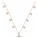 OLIVIE Stříbrný náhrdelník KAPKY ROSE 4781