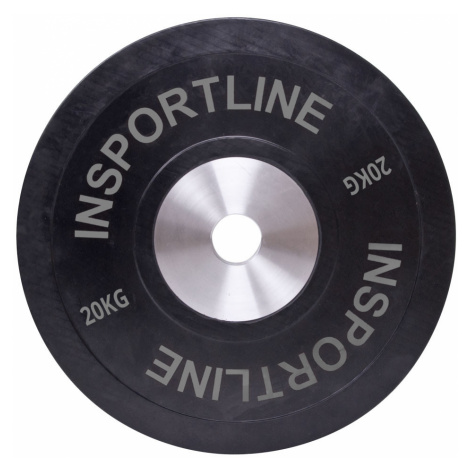 Gumový kotouč inSPORTline Bumper Plate 20 kg 50 mm