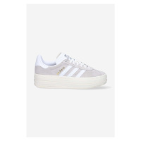 Semišové sneakers boty adidas Originals Gazelle Bold W šedá barva, HQ6893