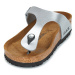 Birkenstock GIZEH Stříbrná