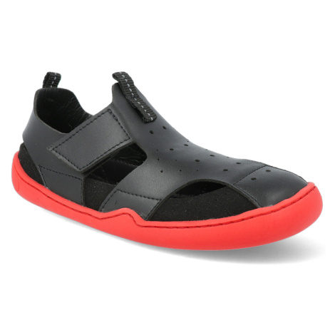 Barefoot sandály Blifestyle - Gerenuk velcro schwarz černé vegan