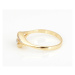 Dámský prsten ze žlutého zlata se zirkony PR0576F + DÁREK ZDARMA