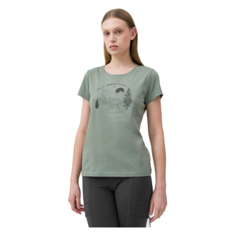 4F-TSHIRT F273-42S-LIGHT GREEN Zelená