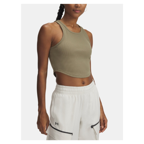 Tílko Under Armour Rival Rib Tank Wmn Brown