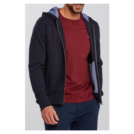 MIKINA GANT D2. SACKER RIB HOODIE