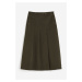H & M - Keprová sukně - zelená