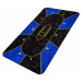 Garthen Skládací pokerová podložka, modrá/černá, 200 x 90 cm