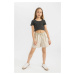 DEFACTO Girl's Cotton Shorts