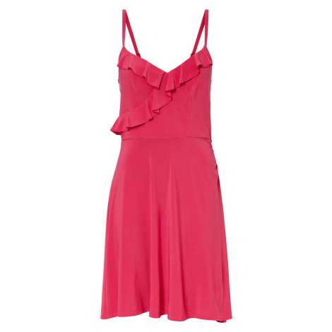 Bonprix BODYFLIRT žerzejové šaty s volánem Barva: Růžová, Mezinárodní
