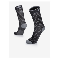 Šedo-černé unisex ponožky Kilpi CYCLER-U