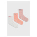 Dětské ponožky Skechers 3-pack růžová barva