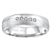 Silvego Snubní stříbrný prsten Presley pro ženy QRZLP012W 48 mm