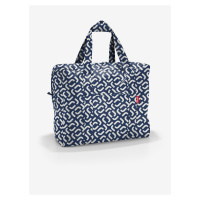 Tmavě modrá vzorovaná skládací cestovní taška Reisenthel Mini Maxi Touringbag Signature