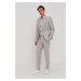 Bavlněné tričko Karl Lagerfeld pánské, bílá barva, slim, s klasickým límcem